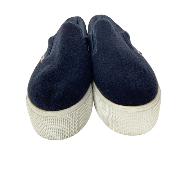 Superga Platform Black Fabric Slip On Sneakers Size 37.5 (Women's Size 7) - Picture 5 of 10